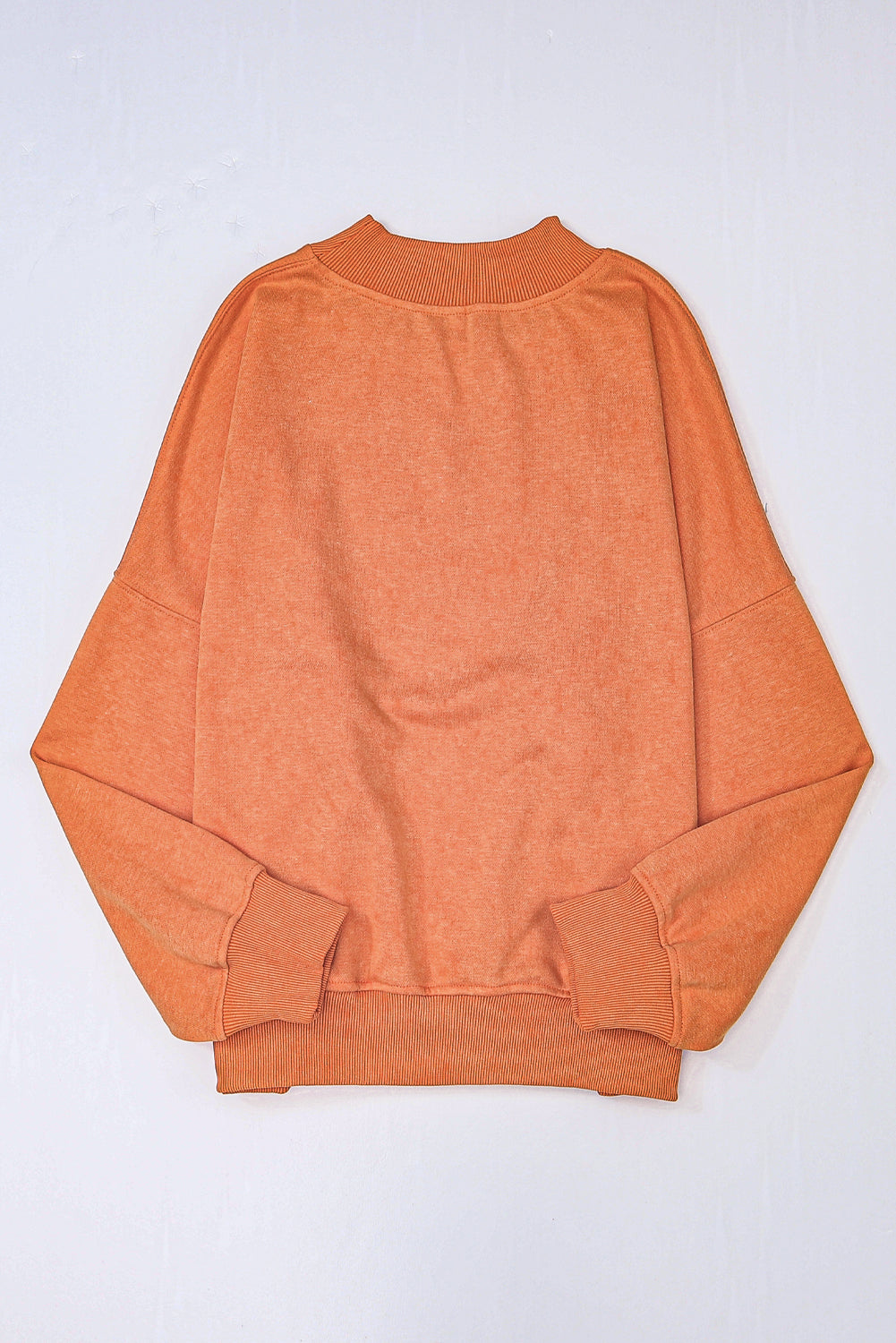 Ruby Plain Drop Shoulder Crew Neck Pullover Sweatshirt